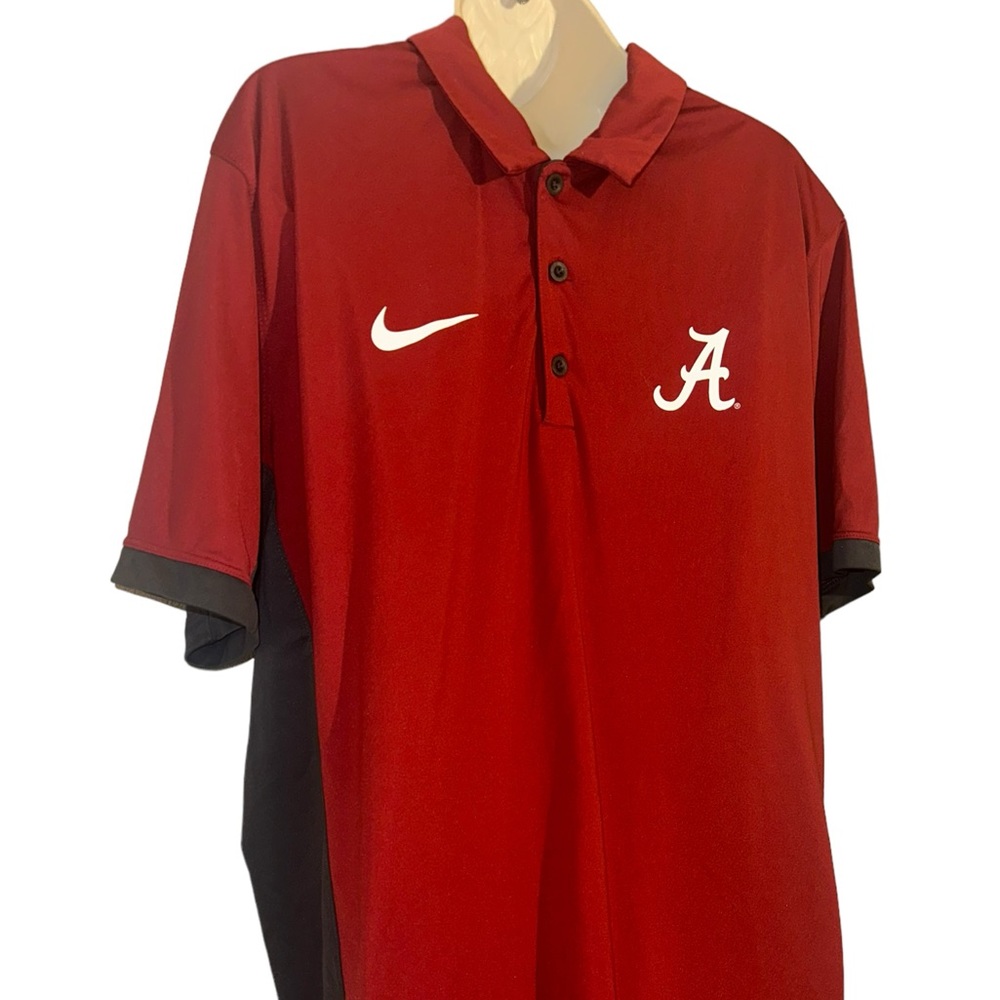 Nike Dri-Fit University of Alabama Crimson Tide Polo Golf Shirt Men's Size M